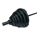 Штанга олимпийская 128 кг (диски с двумя хватами, черный гриф) OriginalFittools